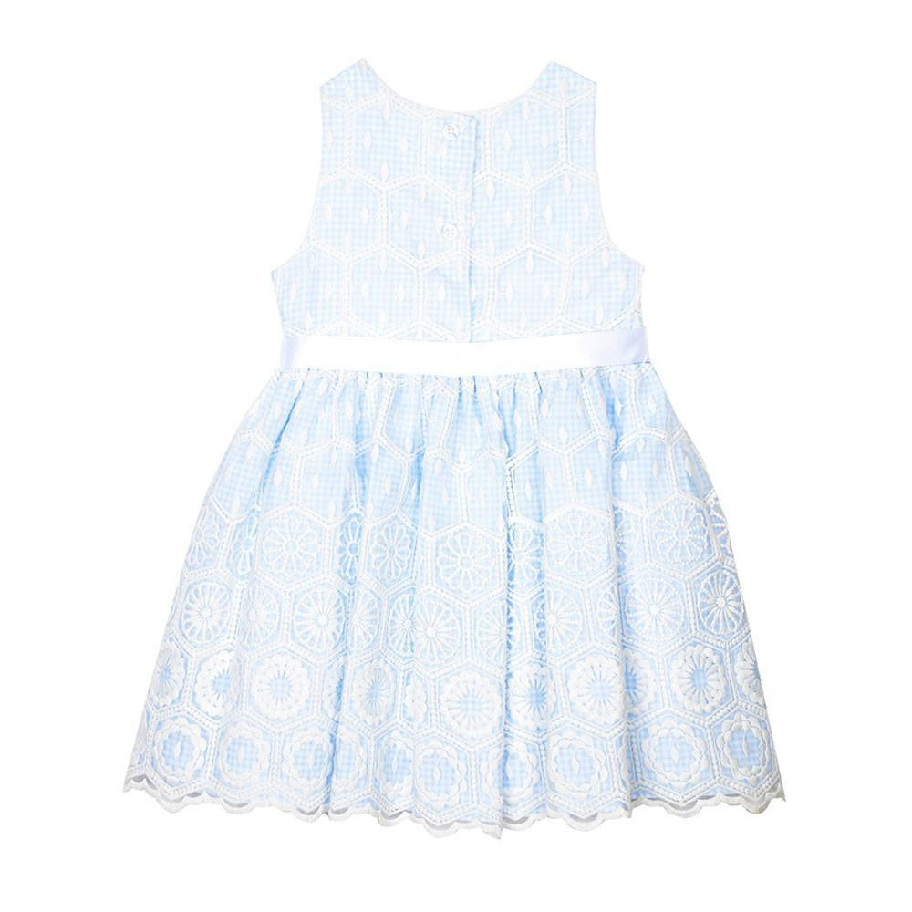 Dress - Amaya Baby Blue Embroidered Dress