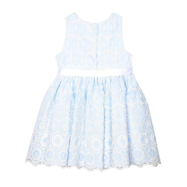 Dress - Amaya Baby Blue Embroidered Dress