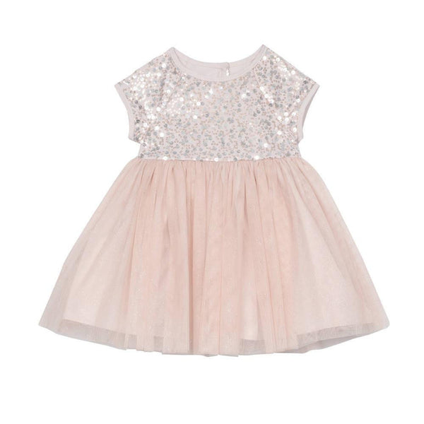 Dress - Angelina Blush Sequin Dress