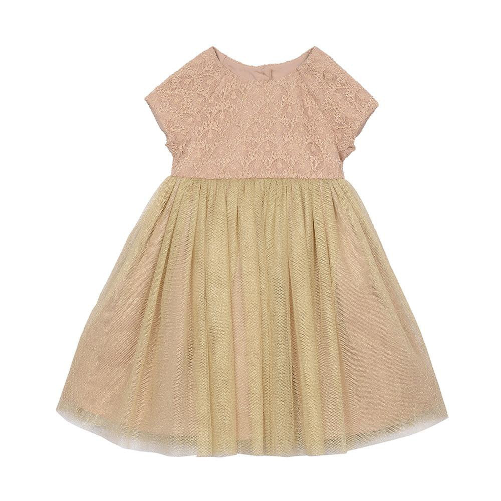 Dress - Angelina Gold Shimmer Dress