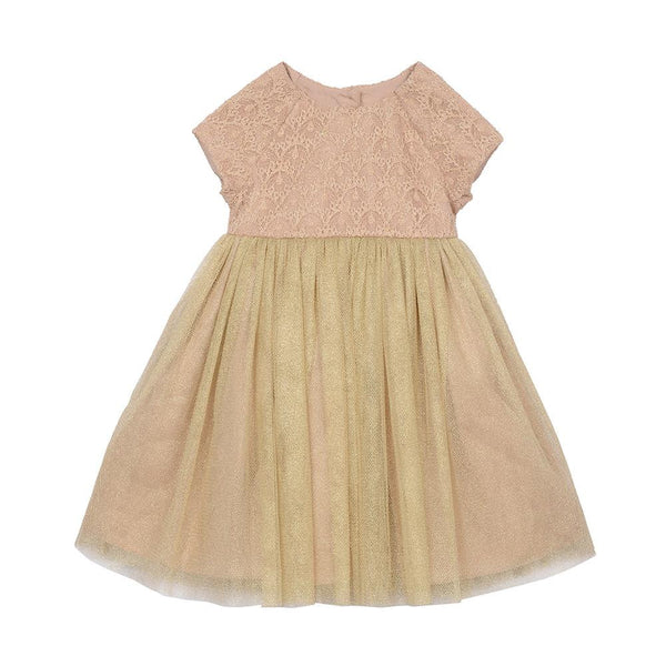 Dress - Angelina Gold Shimmer Dress