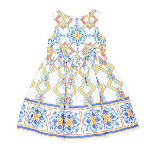 Ann Tile Print Dress