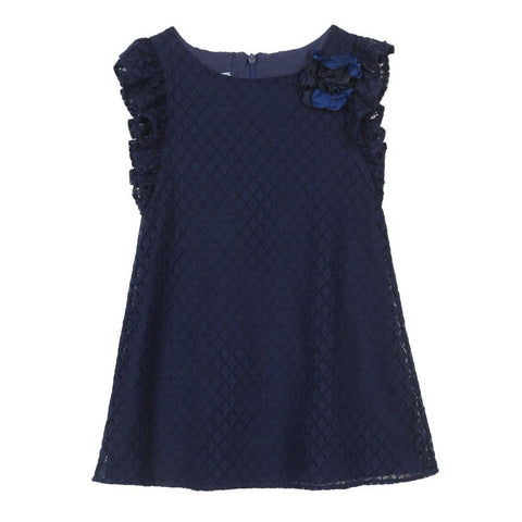 Ashlin Navy Lace Shift Dress
