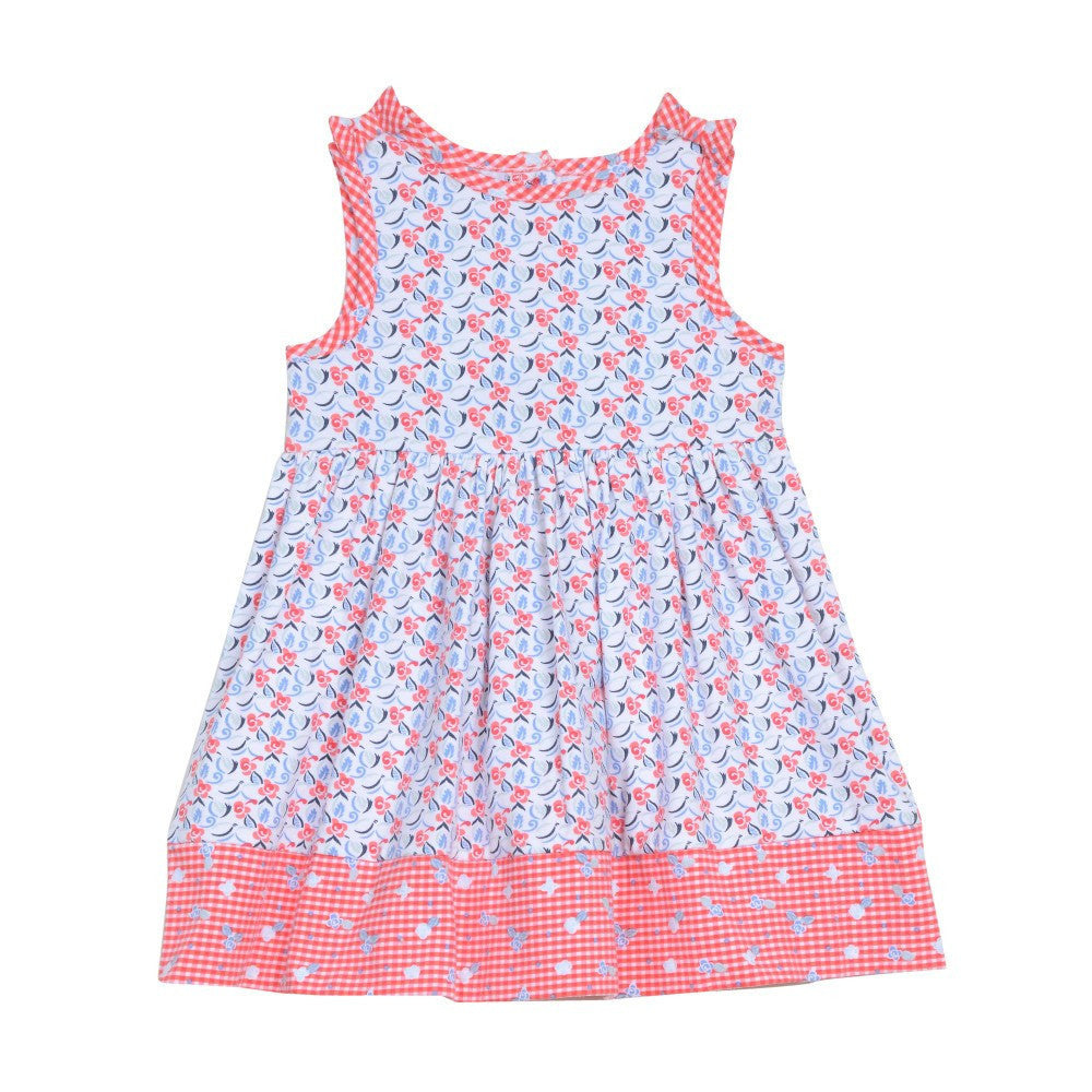 Dress - Bonnie Abstract Rose Dress