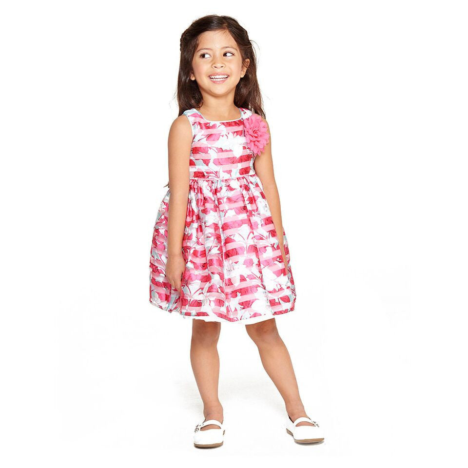 Dress - Carolina Floral Stripe Dress