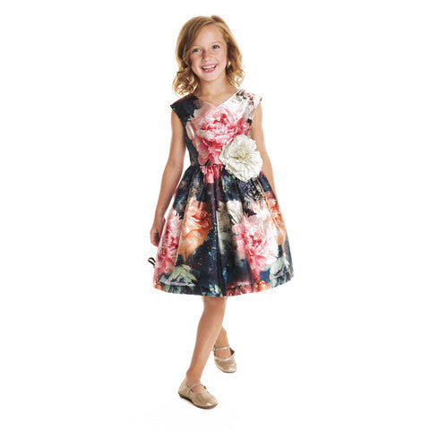 Cassandra Peony Print Dress
