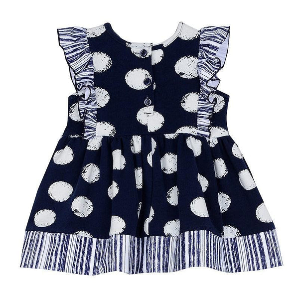 Dress - Chandra Blue Dot Dress