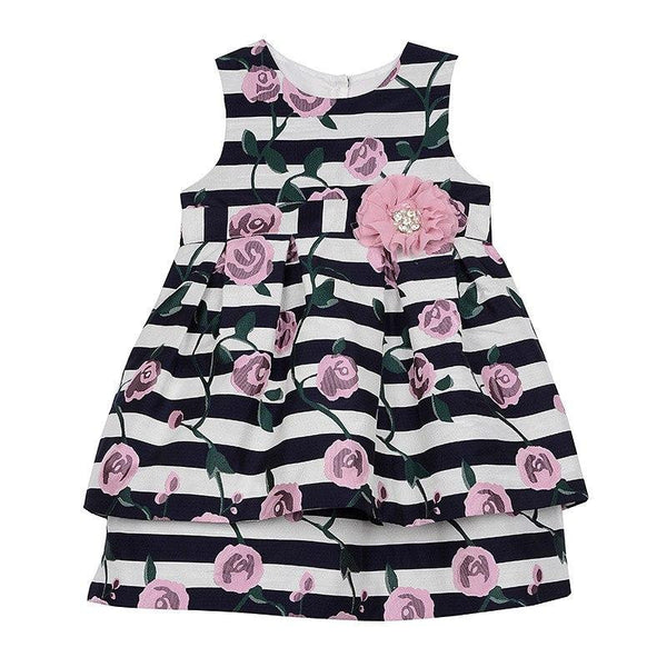 Dress - Chelsea Floral Striped Dress