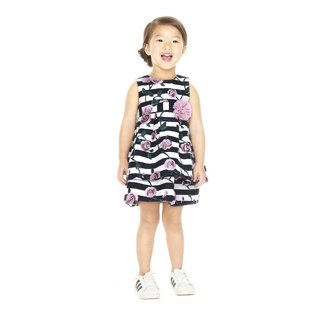 Dress - Chelsea Floral Striped Dress