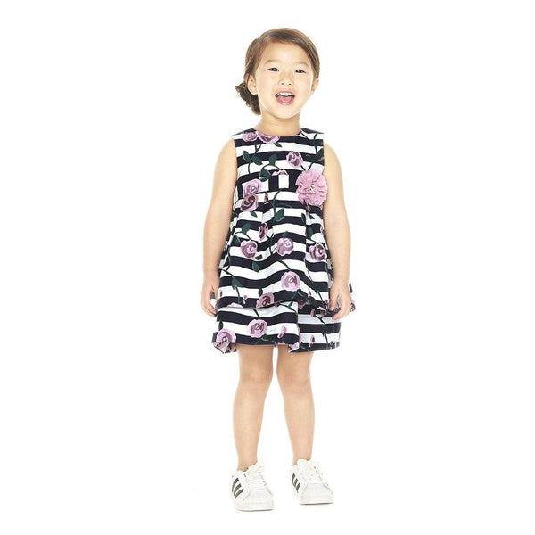 Dress - Chelsea Floral Striped Dress