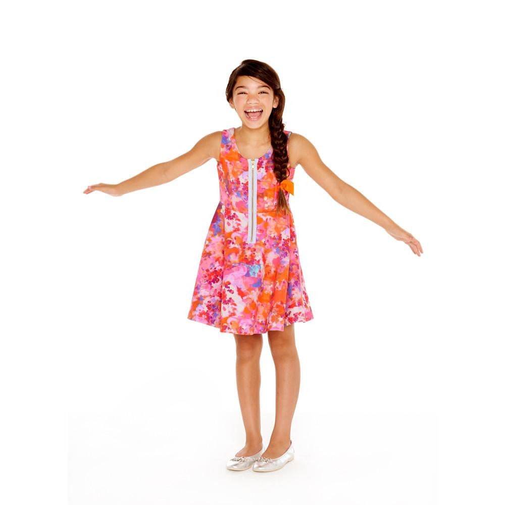 Dress - Dahlia Neon Floral Dress