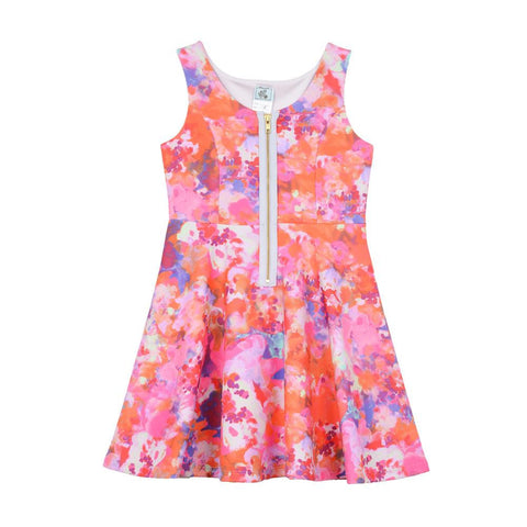Dahlia Neon Floral Dress
