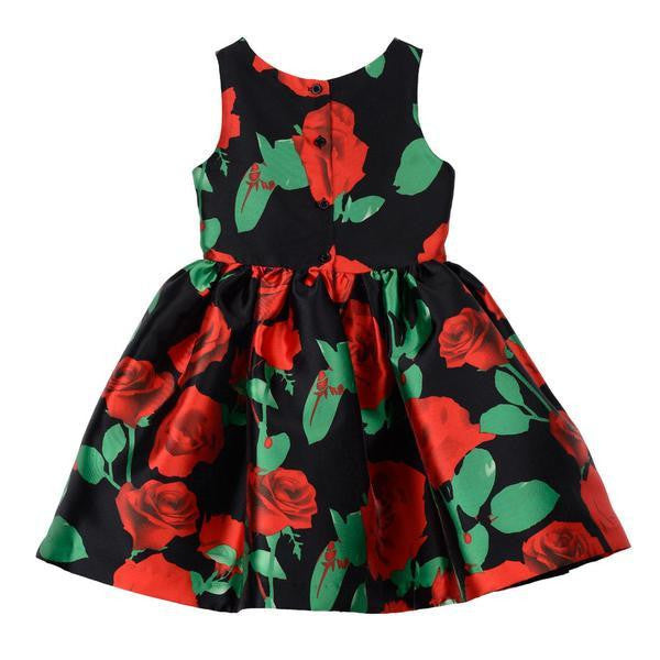 Dress - Danielle Red Rose Dress
