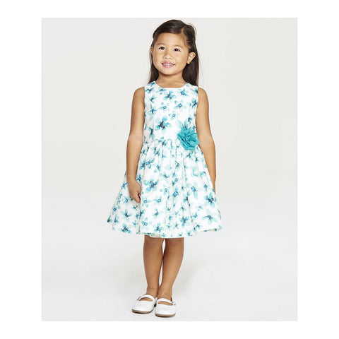 Danielle Teal Floral Dress