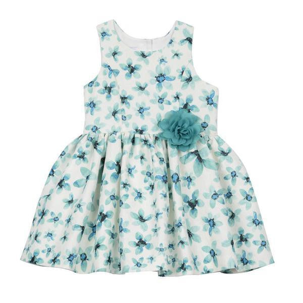 Dress - Danielle Teal Floral Dress