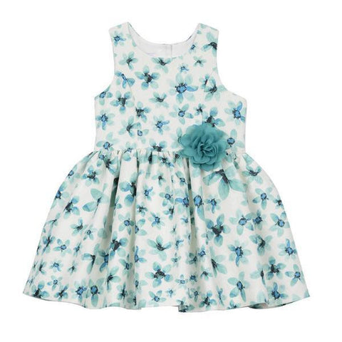 Danielle Teal Floral Dress