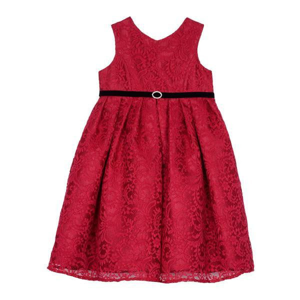 Dress - Elisabetta Red Lace Dress