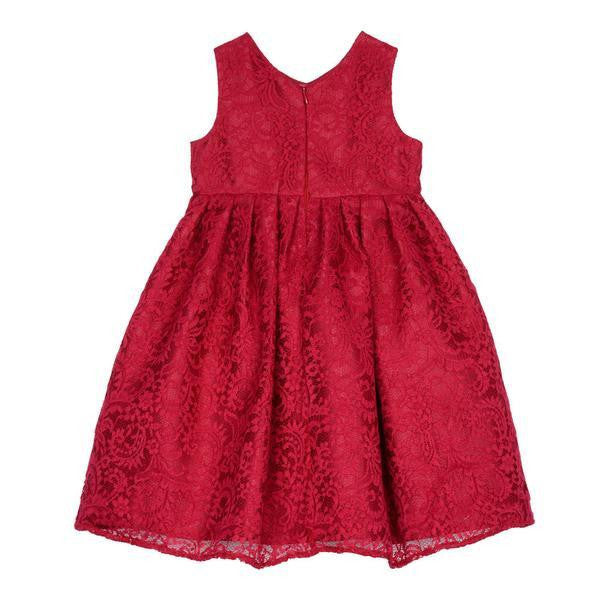 Dress - Elisabetta Red Lace Dress
