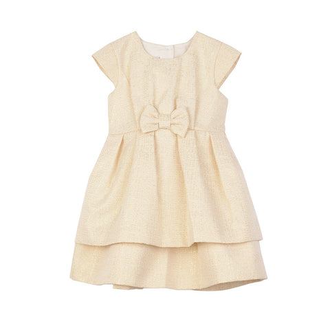 Eloise Gold Brocade Dress