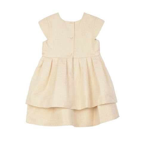 Eloise Gold Brocade Dress