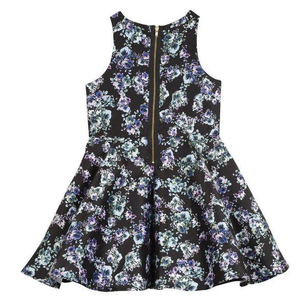 Dress - Eve Black Floral Dress