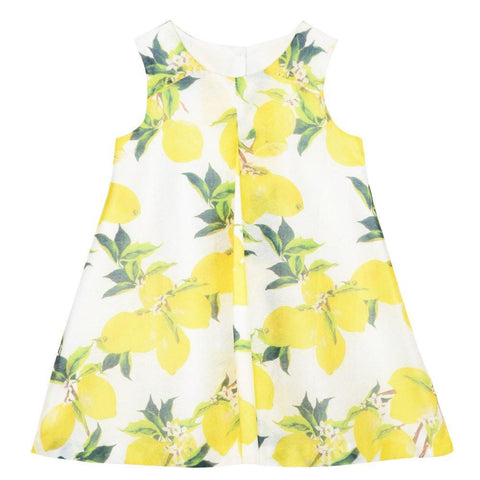 Francesca Lemon Print Shift Dress