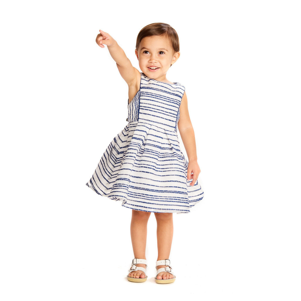Dress - Jackie Navy Stripes Dress
