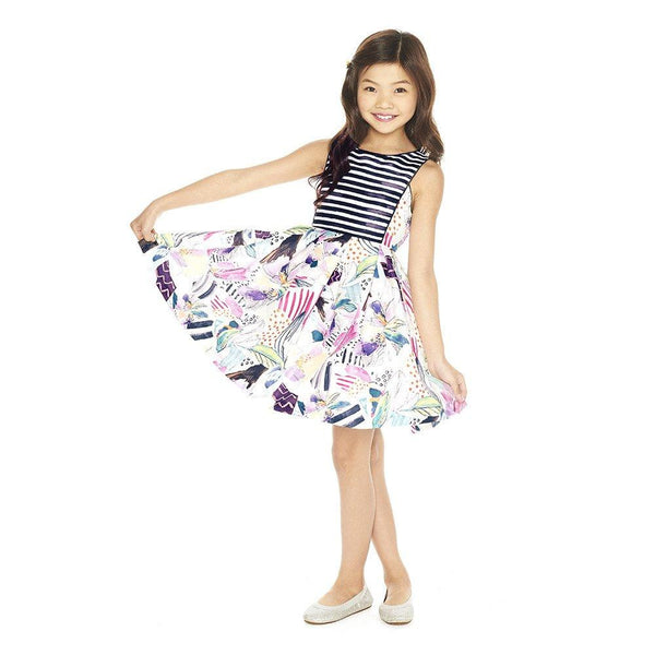 Dress - Jackie Watercolor Print Dress