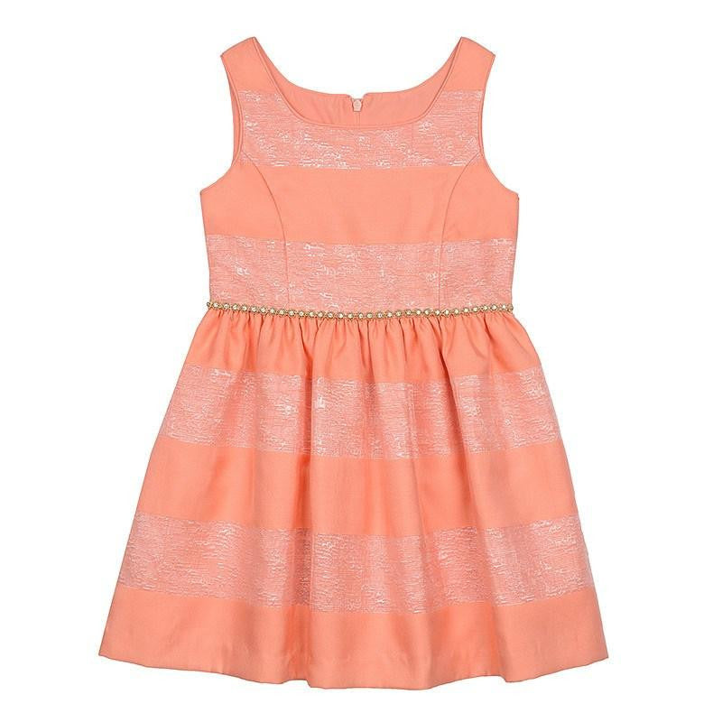 Dress - Krista Coral Stripe Dress