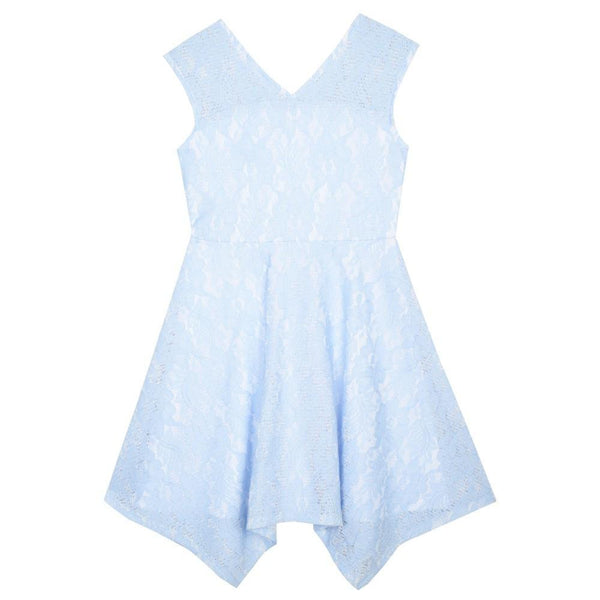 Dress - Lacey Blue Lace Fit & Flare