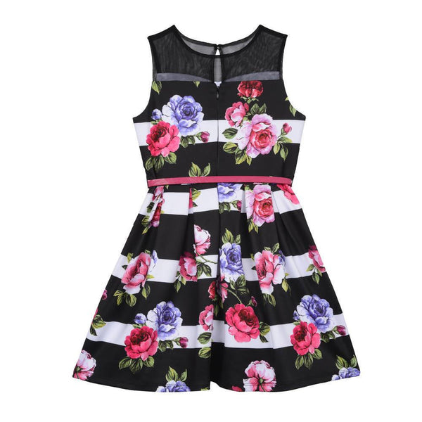 Dress - Laurie Floral Stripe Dress