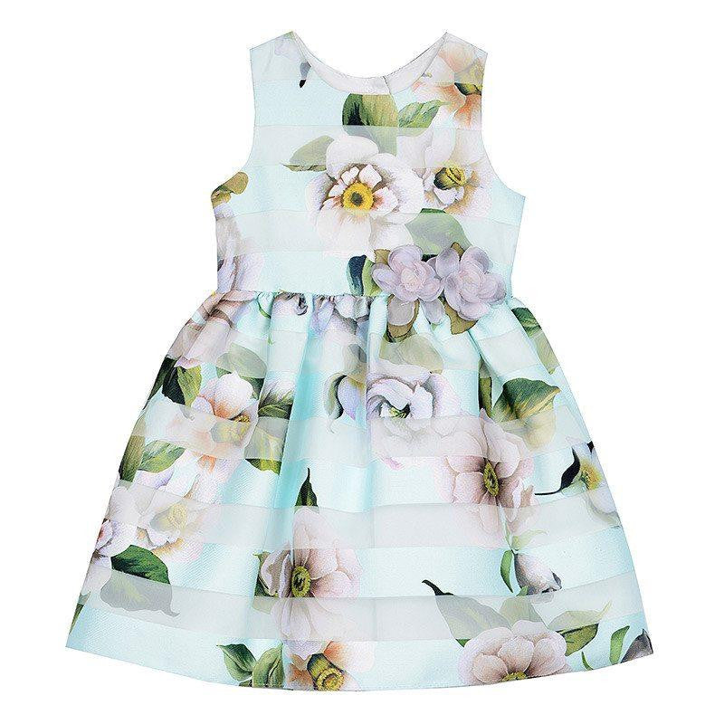 Dress - Louise Floral Burnout Stripe Dress