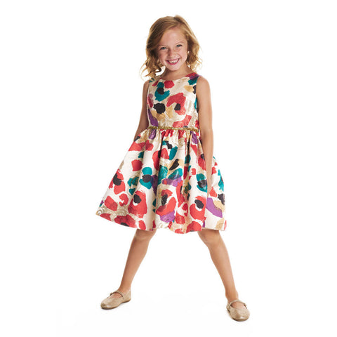 Lucy Bold Brocade Dress