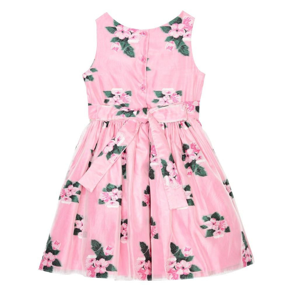 Dress - Lucy Pink Floral Jacquard Dress