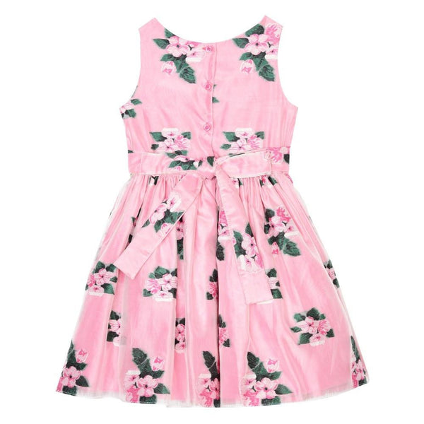 Dress - Lucy Pink Floral Jacquard Dress