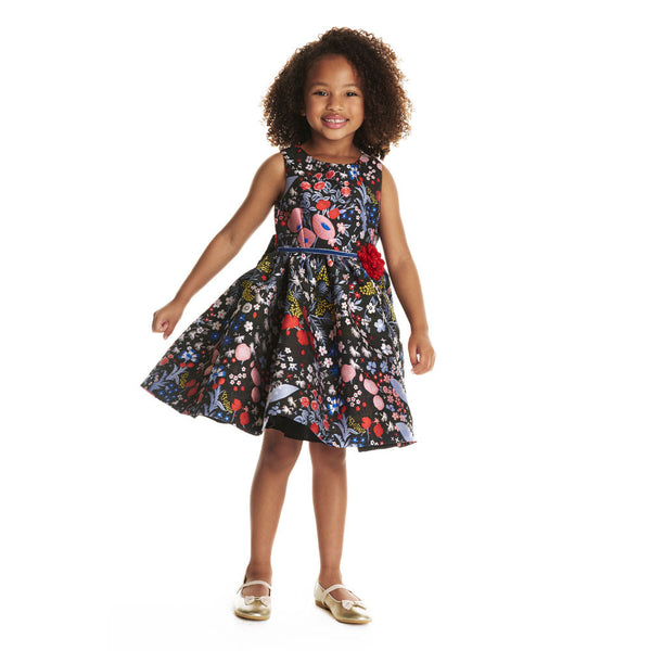 Dress - Lucy Poppy Brocade Dress