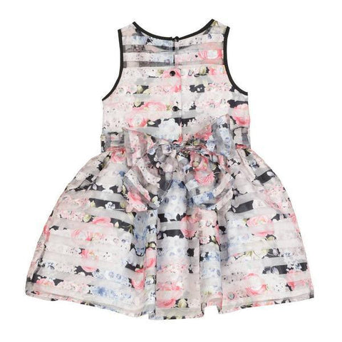 Mia Floral Stripe Dress