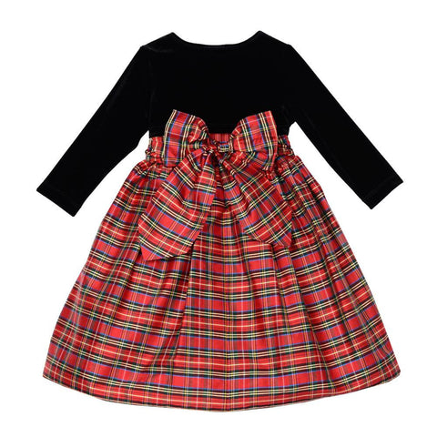 Misty Red Plaid Jacket Dress