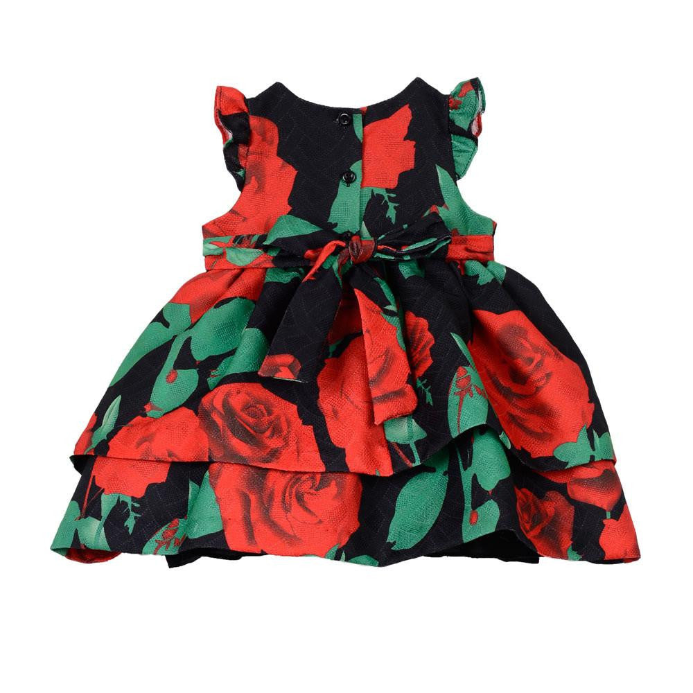 Dress - Norma Red Rose Dress