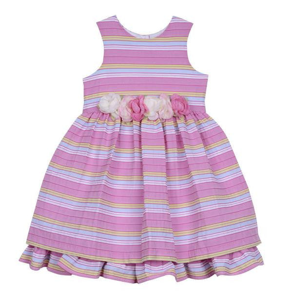 Dress - Paulina Pink Stripe Dress