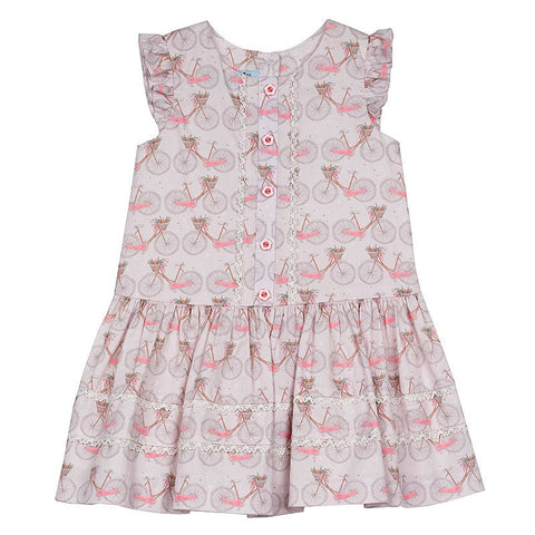 Sally Bicycle Print Dress