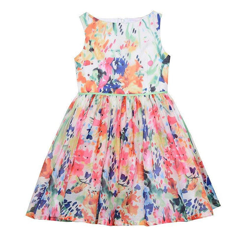 Sandrine Watercolor Floral Dress