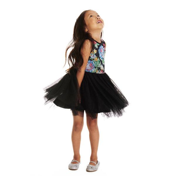 Dress - Seeta Black Floral Dress