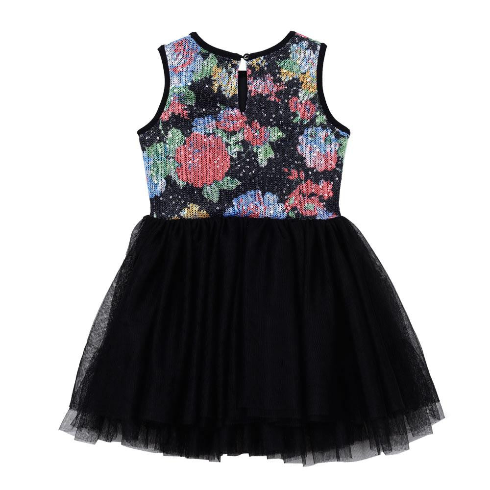 Dress - Seeta Black Floral Dress