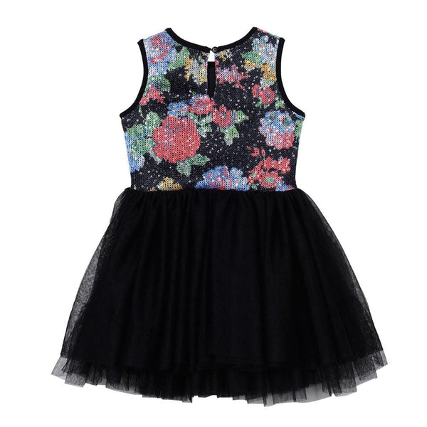 Dress - Seeta Black Floral Dress
