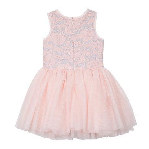 Seeta Peach Sparkle Dress
