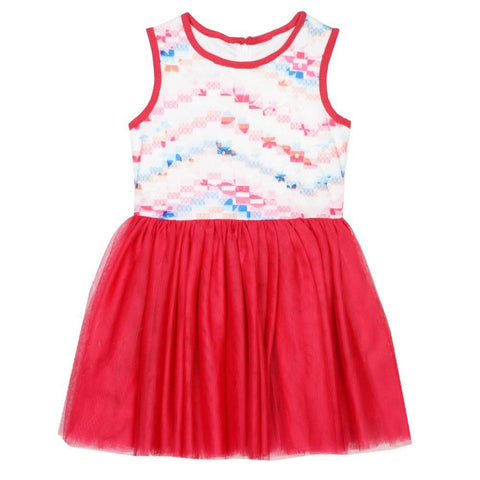 Seeta Bold Berry Tutu Dress