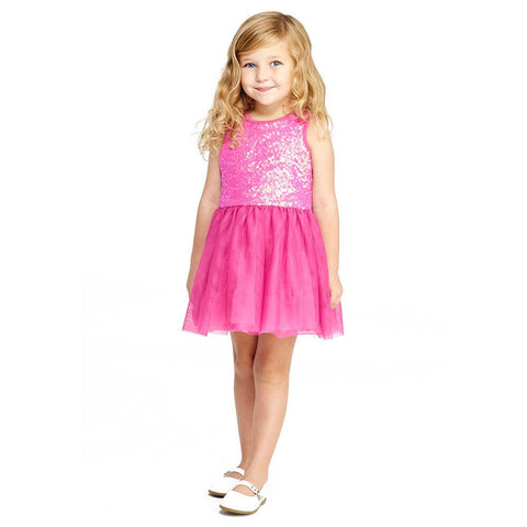 Seeta Fuchsia Sequin Dress