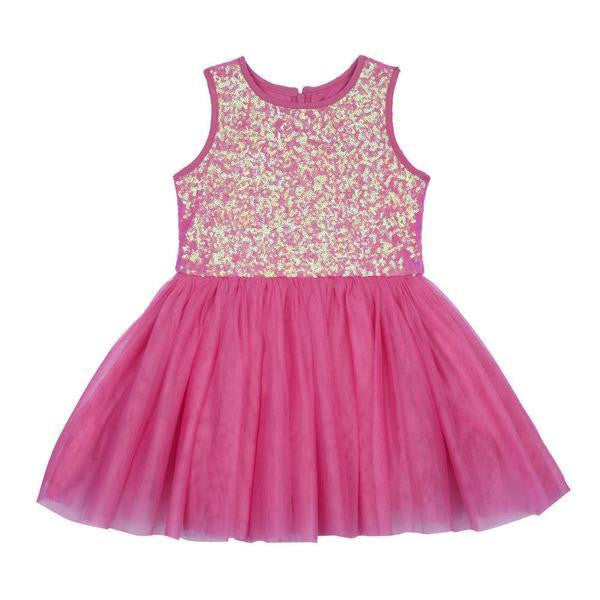 Dress - Seeta Fuchsia Sequin Dress