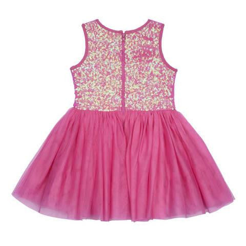 Dress - Seeta Fuchsia Sequin Dress